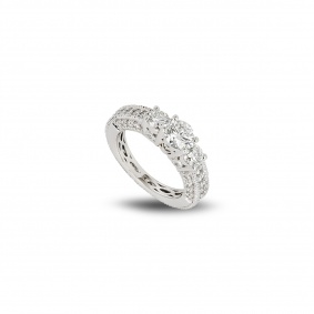 White Gold Three Stone Diamond Ring 0.55ct H/VS1 White Gold Three Stone Diamond Ring 0.55ct H/VS1